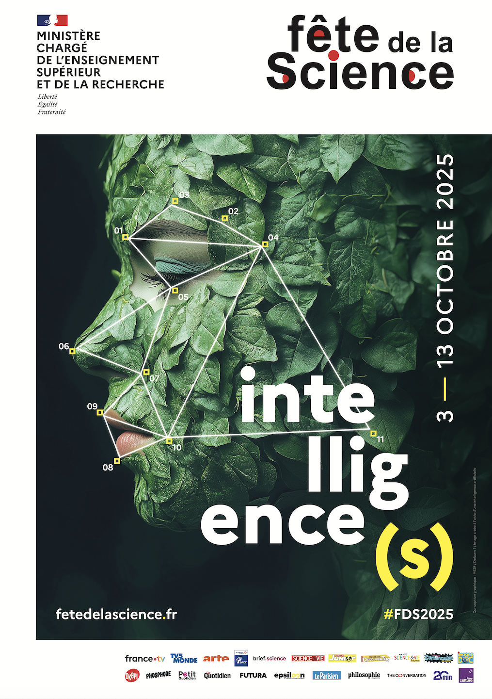 Affiche nationale de la Fête de la Science 2025